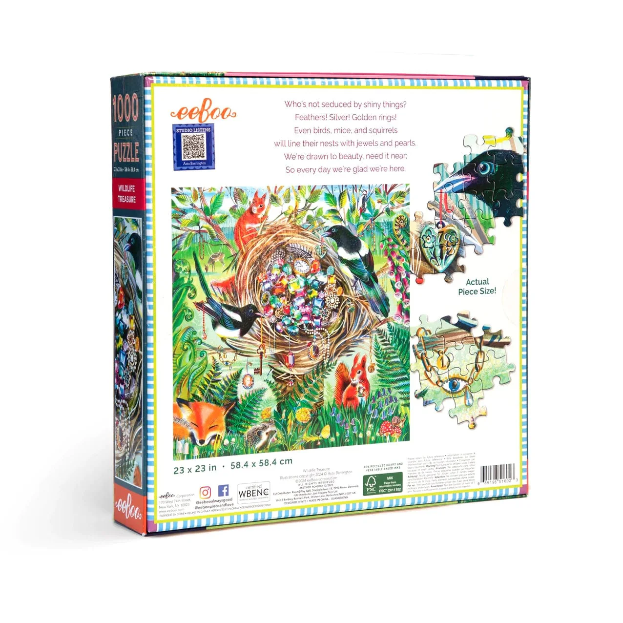 1000 Piece Puzzle Wildlife Treasure - Image 2