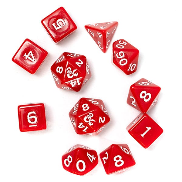11-Die Set D&D New Adventurer Set- Red - Image 3