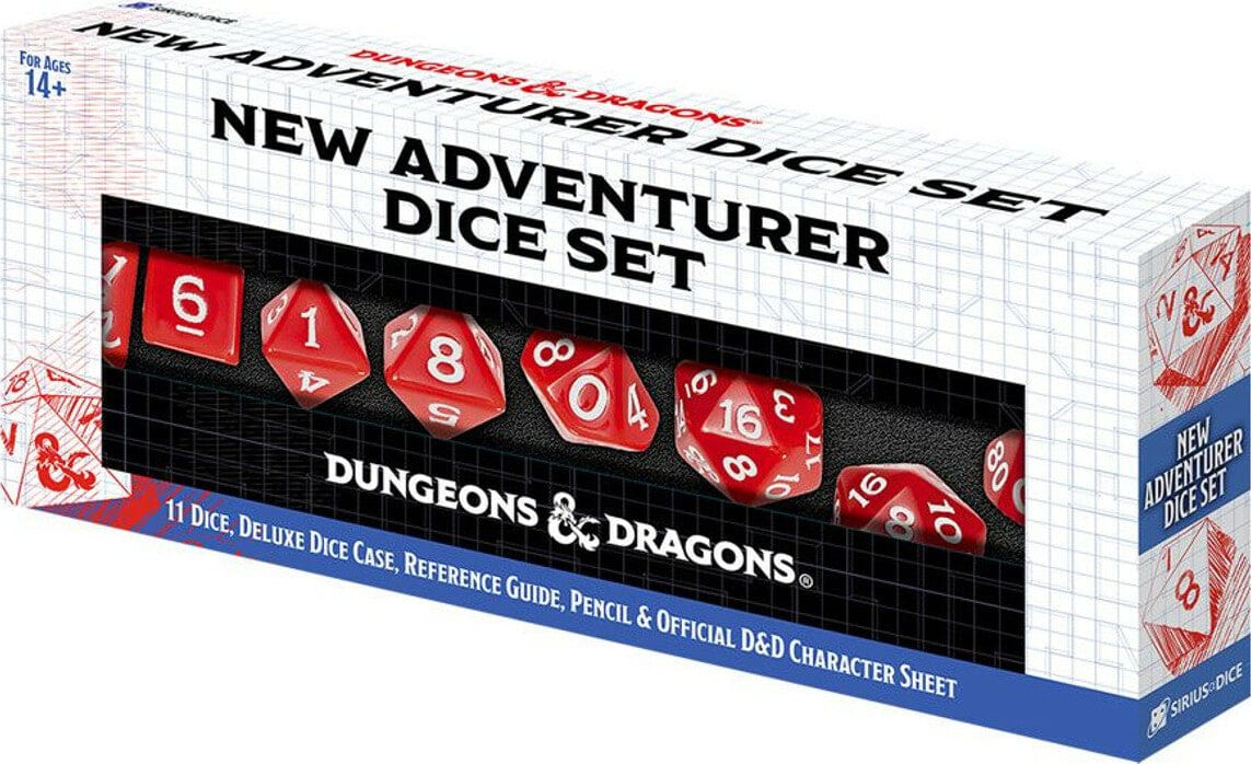 11-Die Set D&D New Adventurer Set- Red - Image 4