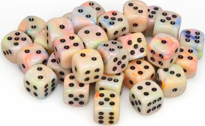 Festive Circus/black 12mm d6 Dice Block (36 dice) - Image 4