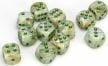 Marble 16mm D6 Green/dark green Dice Block™ (12 dice) - Image 5