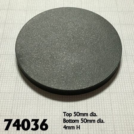 2 Inch Round Plastic gaming Bases (10)