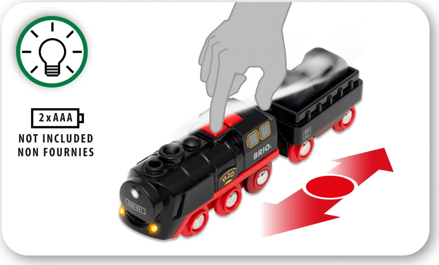 BRIO Battery Operated Steam Train - Image 8