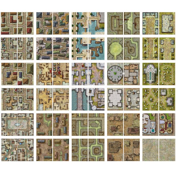 Battle Mat: Big Book of Battle Mats: Streets, Sewers & Cemeteries - Image 2