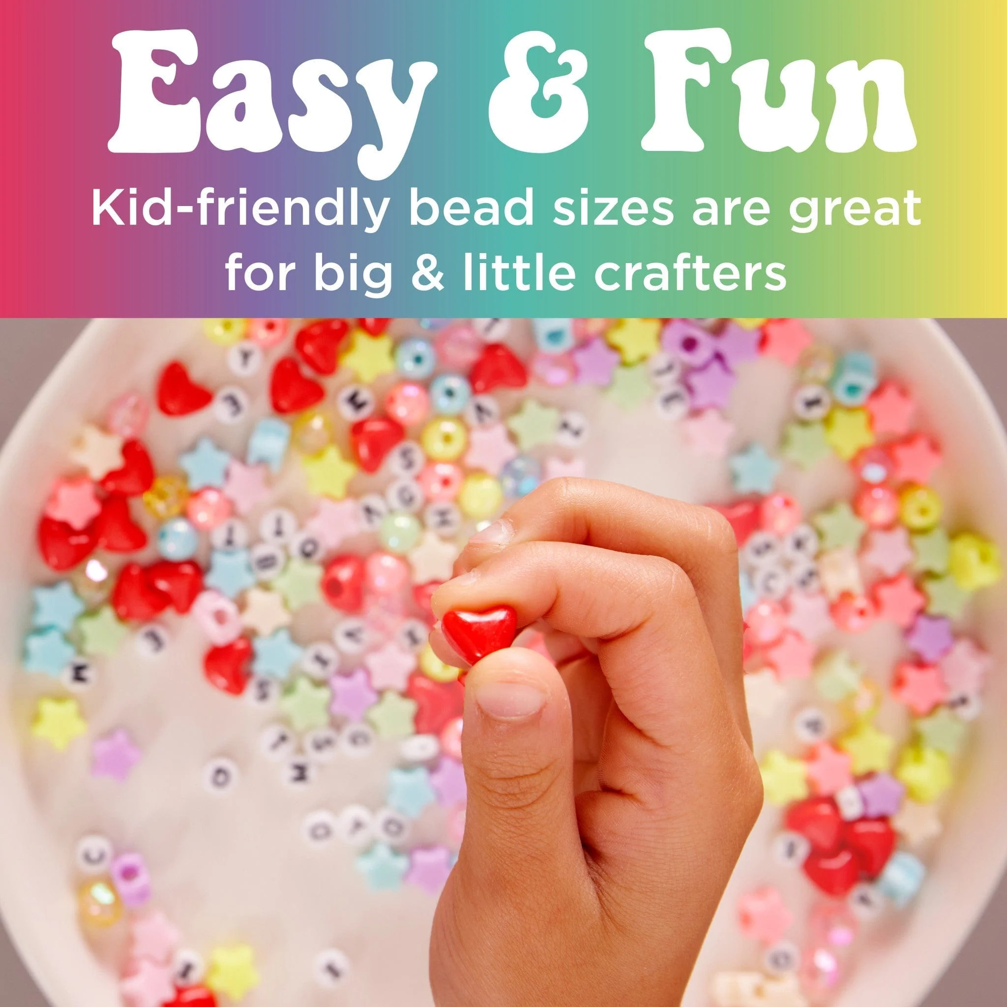 Bead Jewelry Jar Rainbow - Image 3