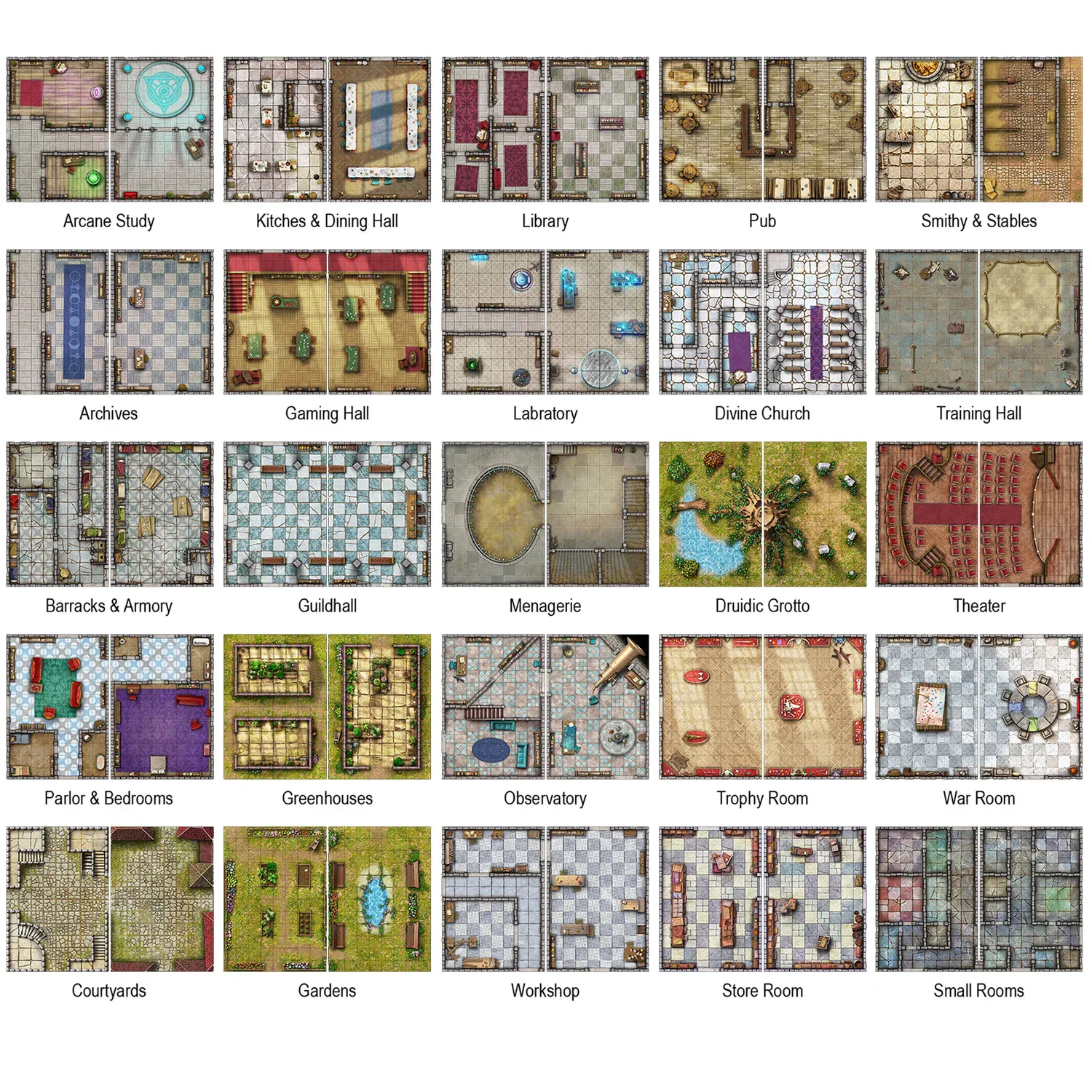 Big Book of Battle Mats - Bastions & Strongholds 12x9" - Image 2