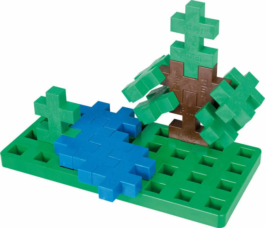 Plus-Plus BIG Baseplate Duo - Green & White - Image 6