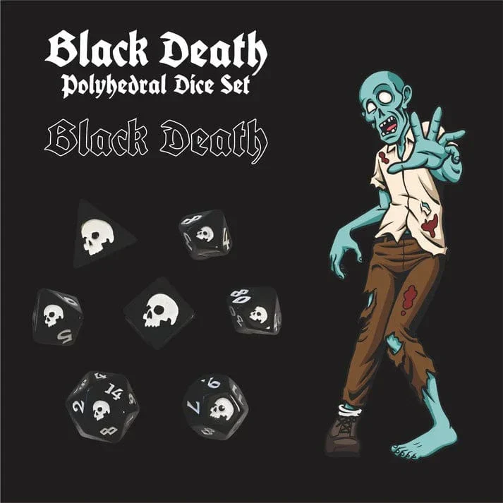 Black Death Polyhedral Dice Set - Image 2