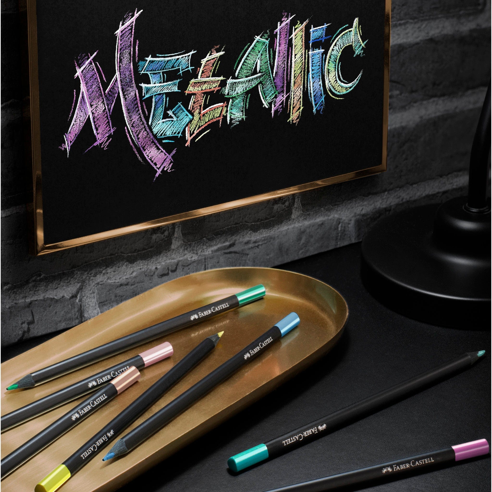 Black Edition Colored Pencils, Metallic - Box of 12 - Image 2