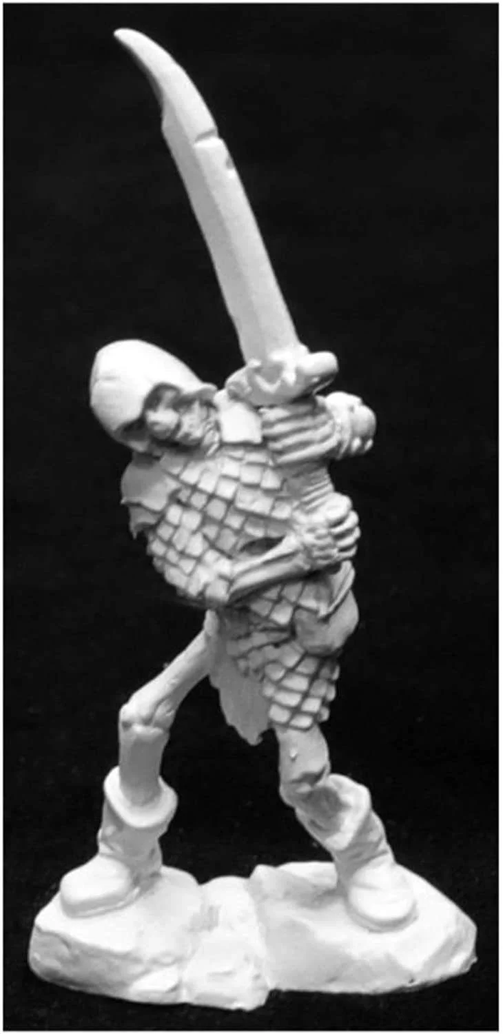 Reaper Miniatures Bog Skeleton with Two-Handed Sword #03945 Unpainted Metal Mini