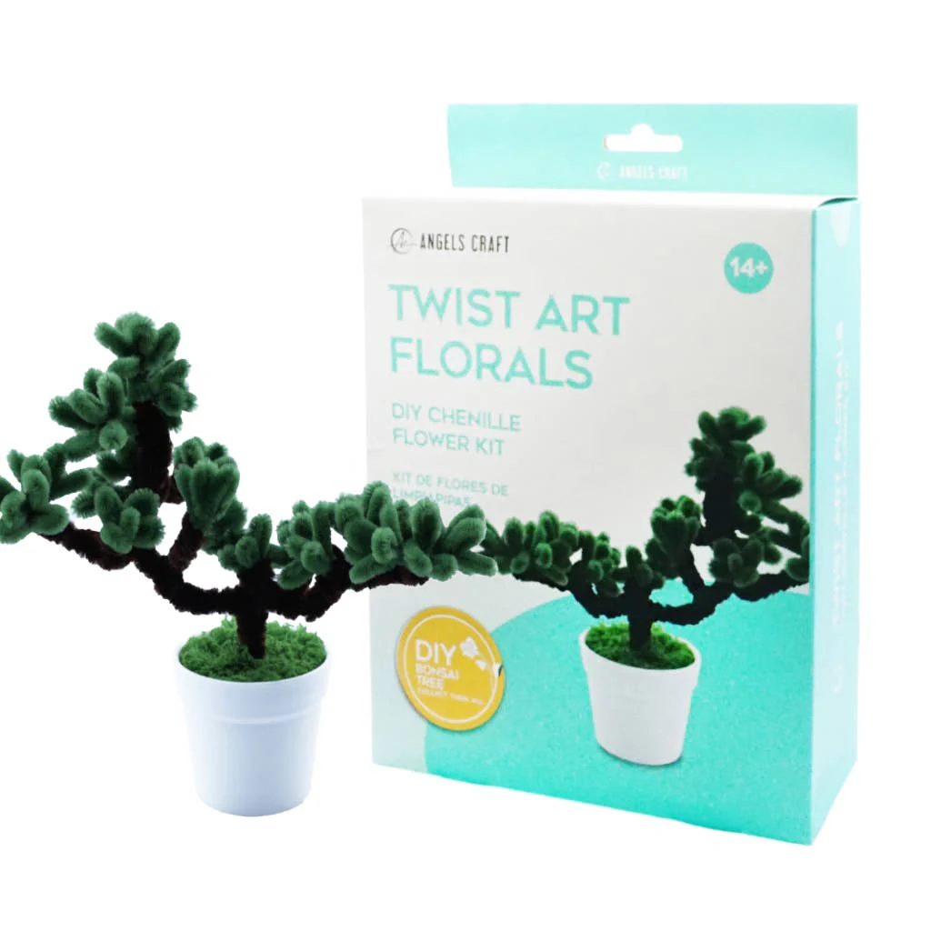 Bonsai Tree Twist Art DIY Kit – Chenille Craft Decor