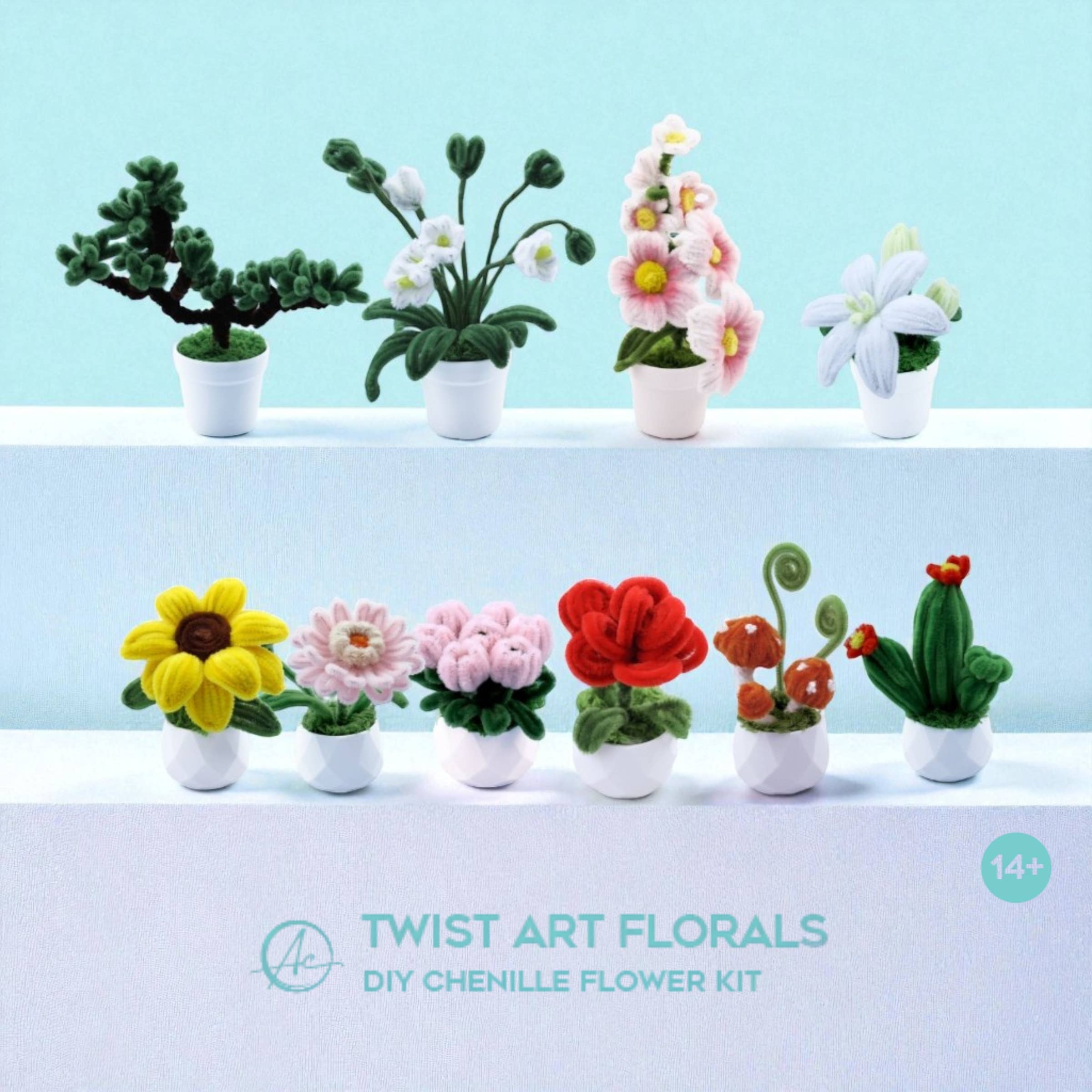 Bonsai Tree Twist Art DIY Kit – Chenille Craft Decor - Image 4