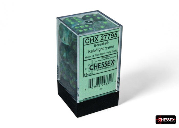 Borealis Kelp/light green Luminary d6 Dice Block (12 Dice) - Image 2