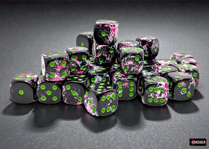 Brush Paintball/green d6 Dice Block (36 Dice)