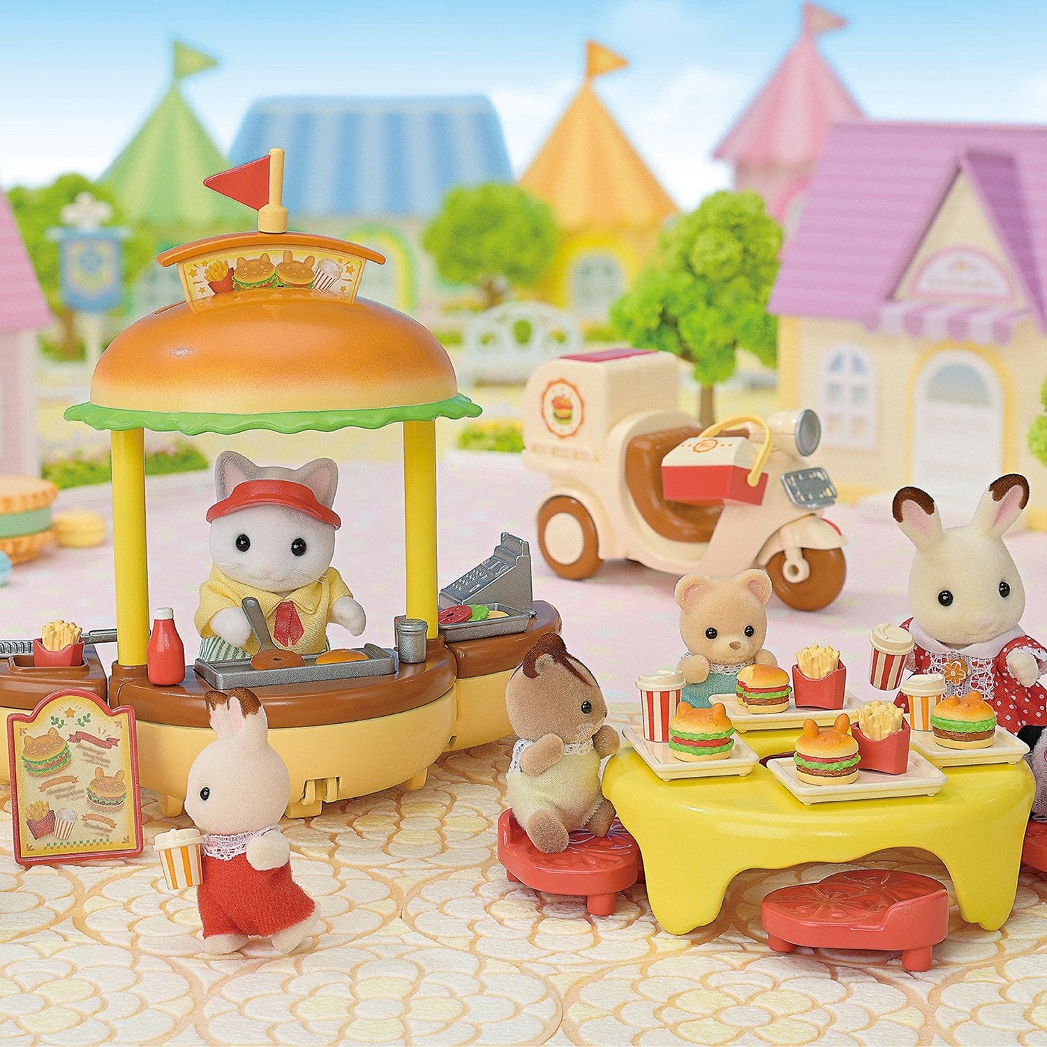 Calico Critters Hamburger Stand - Image 2
