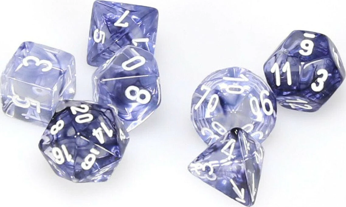 Nebula® Polyhedral Black/white 7-Die Set - Image 3