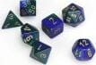 Gemini Blue-Green/gold Polyhedral 7-Die Set - Image 5