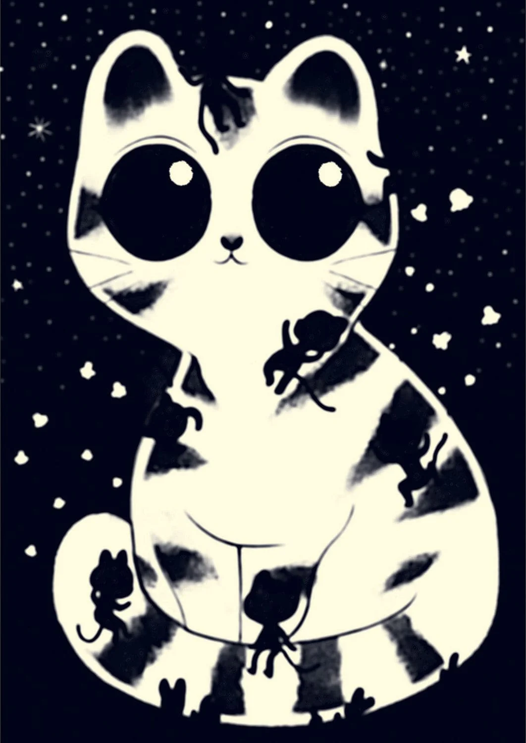 Cuddly Cats 50pc Metallic Glow-in-the-Dark Wizzy Jigsaw Puzzle - Image 3