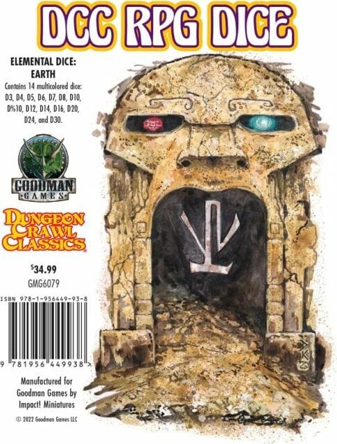DCC RPG Dice Set Elemental Dice: Earth - Image 2