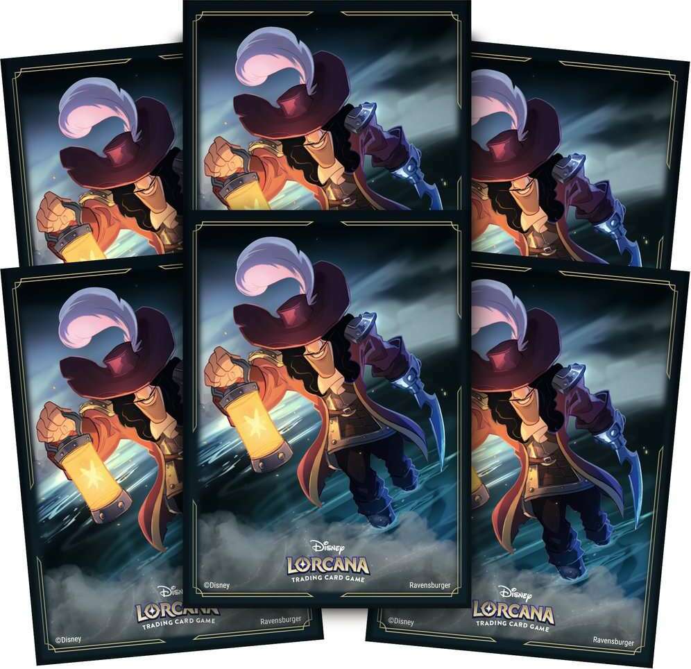 Disney Lorcana The First Chapter Captian Hook Card Sleeves - Image 4