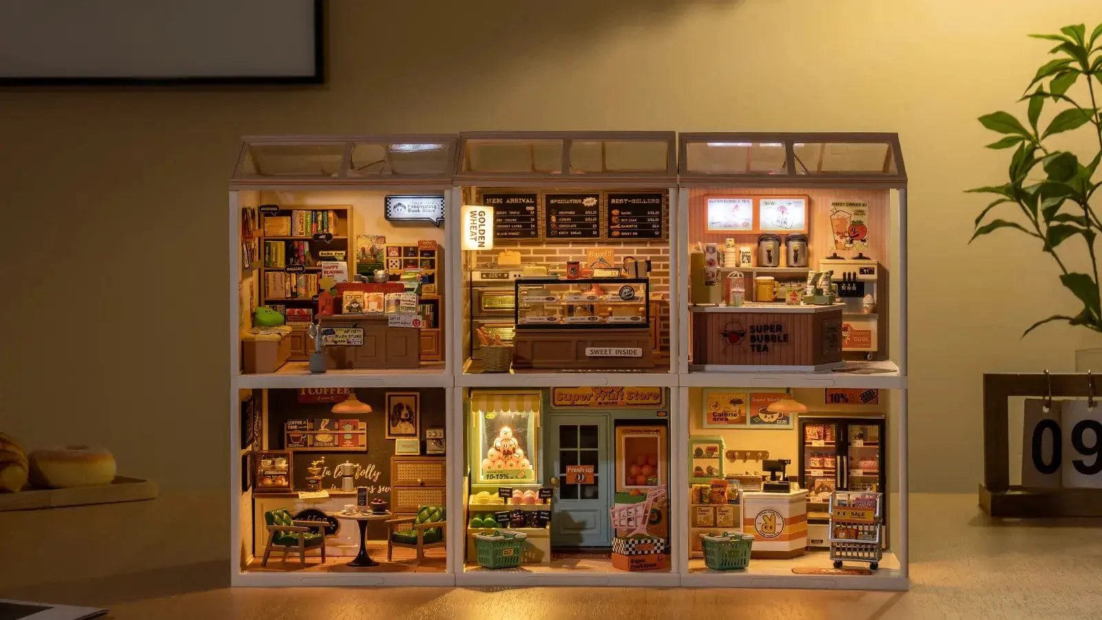DIY Miniature House Kit: Double Joy Bubble Tea - Image 14