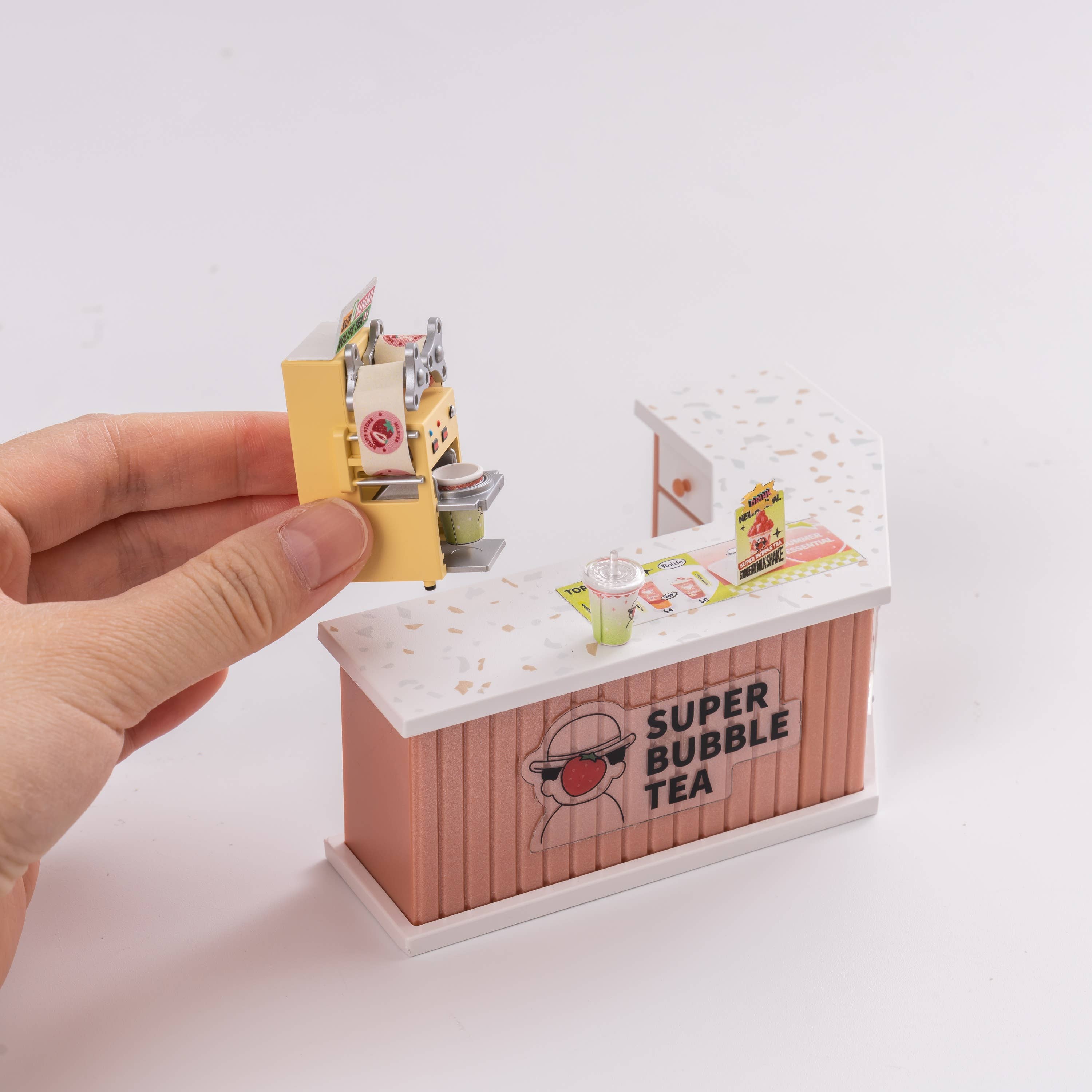 DIY Miniature House Kit: Double Joy Bubble Tea - Image 3