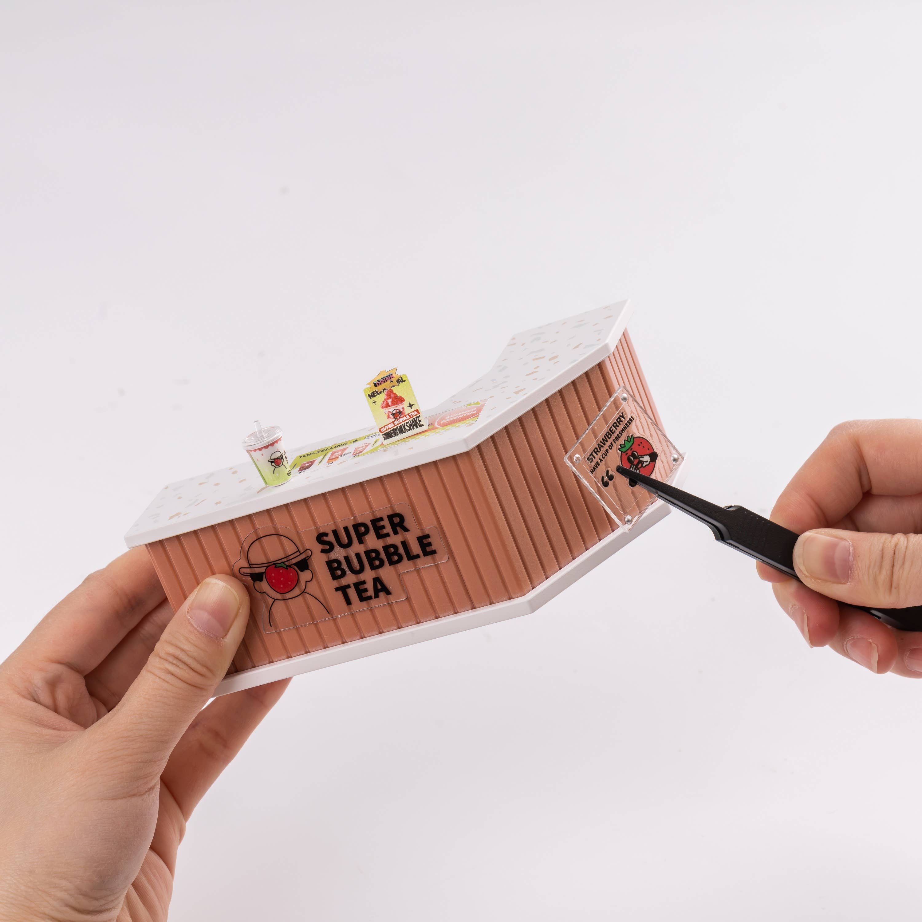 DIY Miniature House Kit: Double Joy Bubble Tea - Image 4