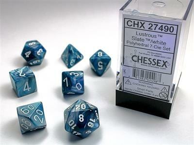 Lustrous® Polyhedral Slate™/white 7-Die Set - Image 2
