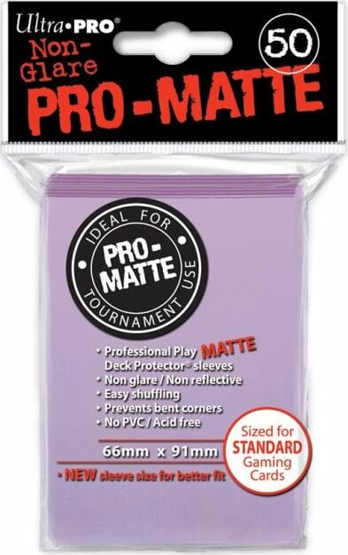 50ct Pro-Matte Lilac Standard Deck Protectors - Image 2