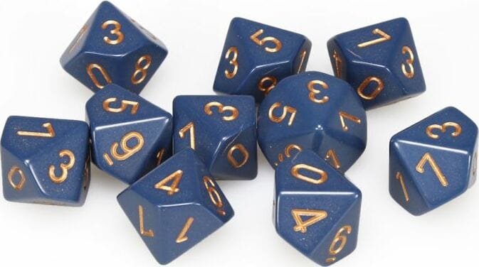 Opaque: Dusty Blue/Copper 10d10 Set - Image 3