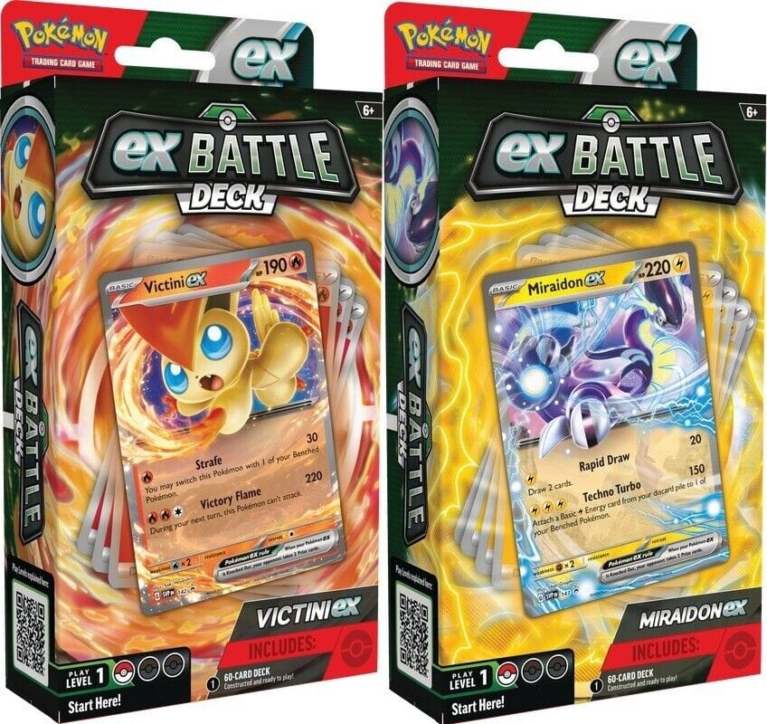 EX Battle Decks (Victini Ex or Miraidon Ex)