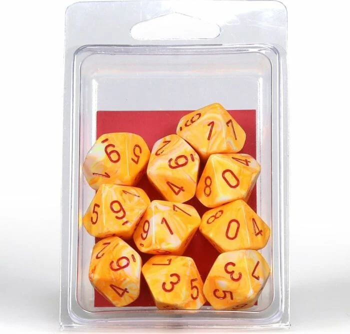 Festive Sunburst Yellow d10 set - Image 2