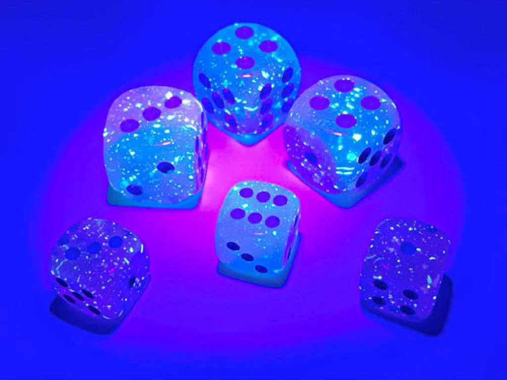 Gemini® 12mm D6 Gel Green-Pink/blue Luminary™ Dice Block™ (36 dice) - Image 6