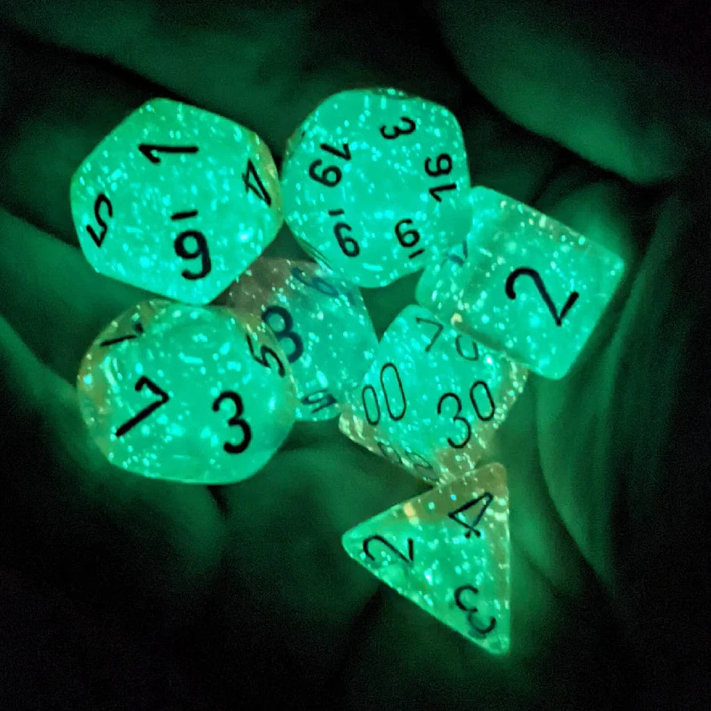 Gemini Gel Green-Pink/blue Luminary Polyhedral 7-Die Set - Image 9