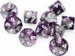 Gemini Purple Steel White d10 set - Image 5