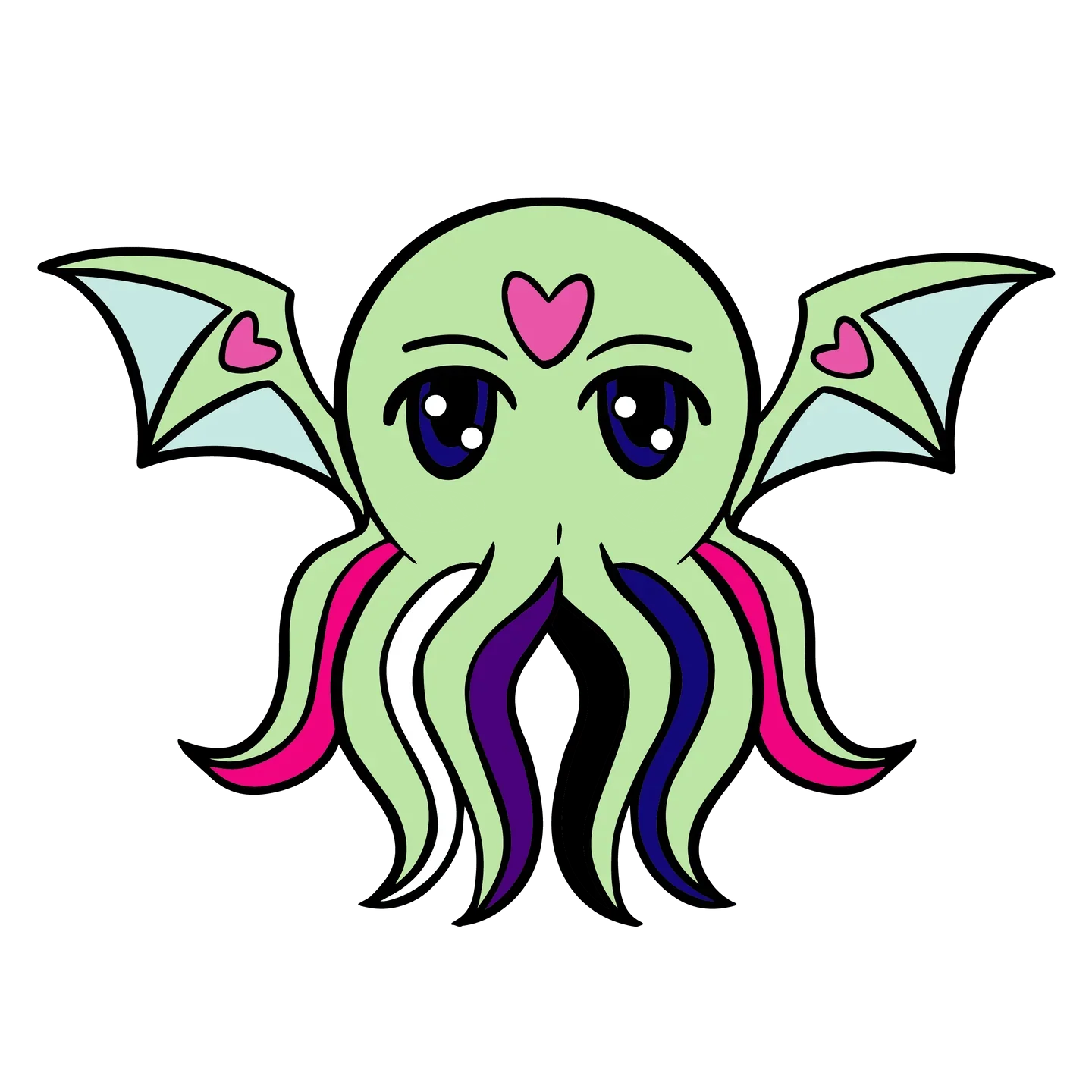 Genderfluid Pridethulu Pin
