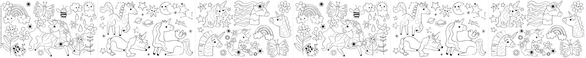 Haku Yoka Coloring Roll Kit Fantasy Unicorn - Image 4