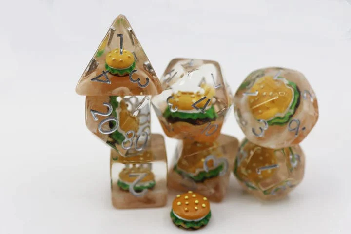 Hamburger RPG 7 Dice Set