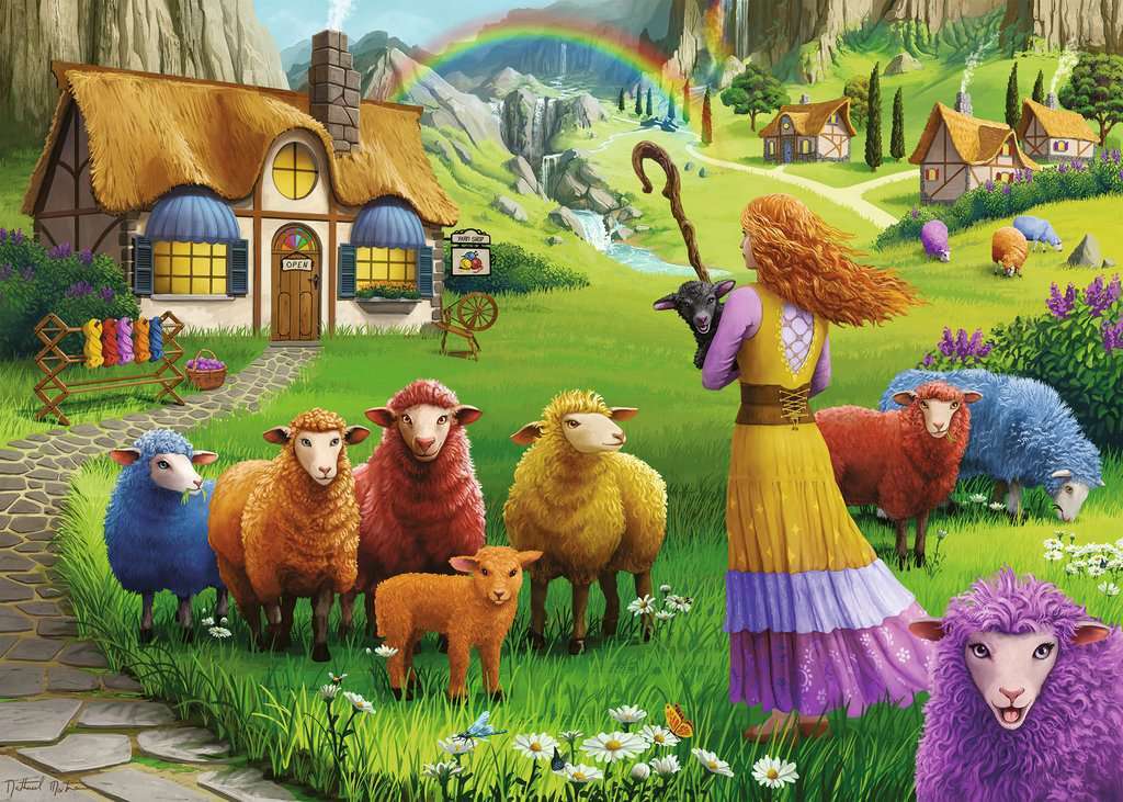 The Happy Sheep Yarn Shop (1000 pc Puzzle) - Image 4