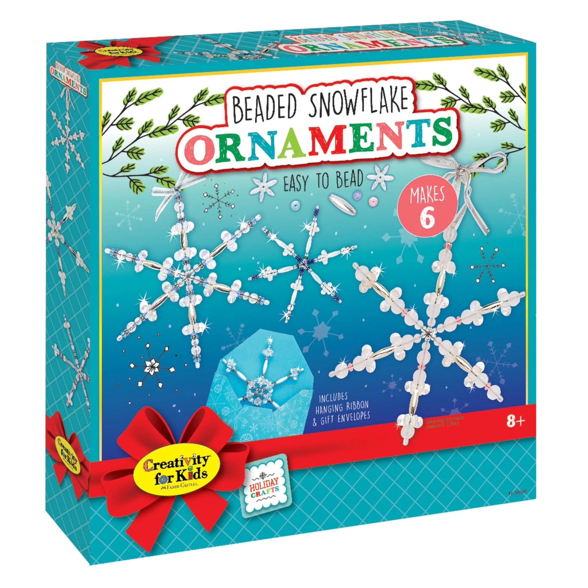 Holiday Beaded Snowflake Ornaments