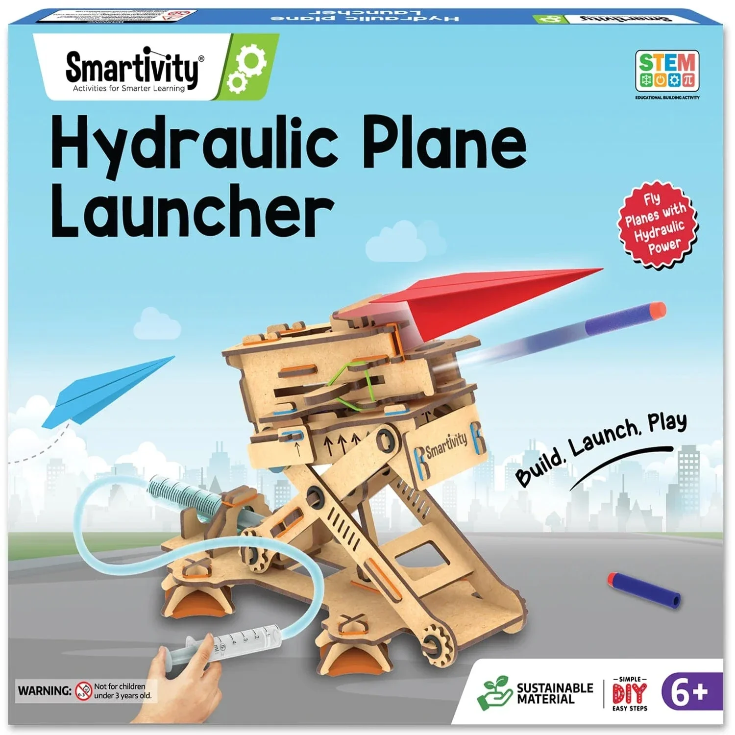Hydraulic Plane Launcher | Build-It-Yourself STEAM Toy
