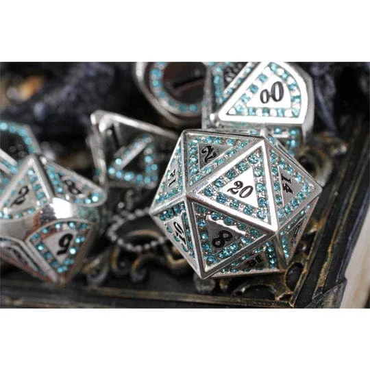 Ice Gem 7-Piece Metal Dice Set
