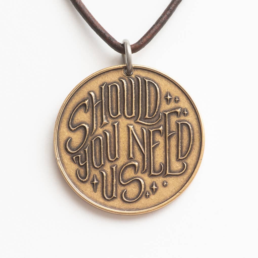 Labyrinth | Should You Need Us Necklace: 30" Leather Cord