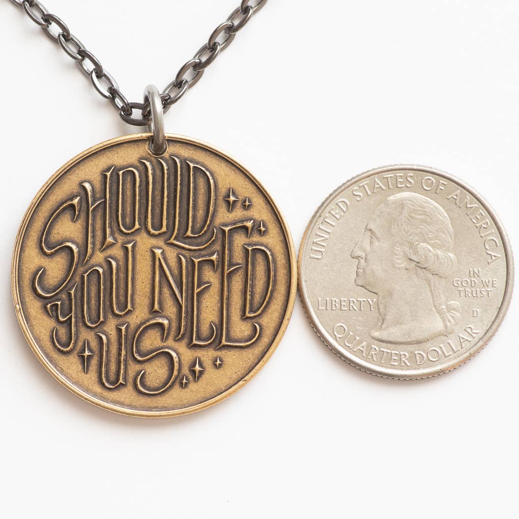 Labyrinth | Should You Need Us Necklace: 30" Leather Cord - Image 3