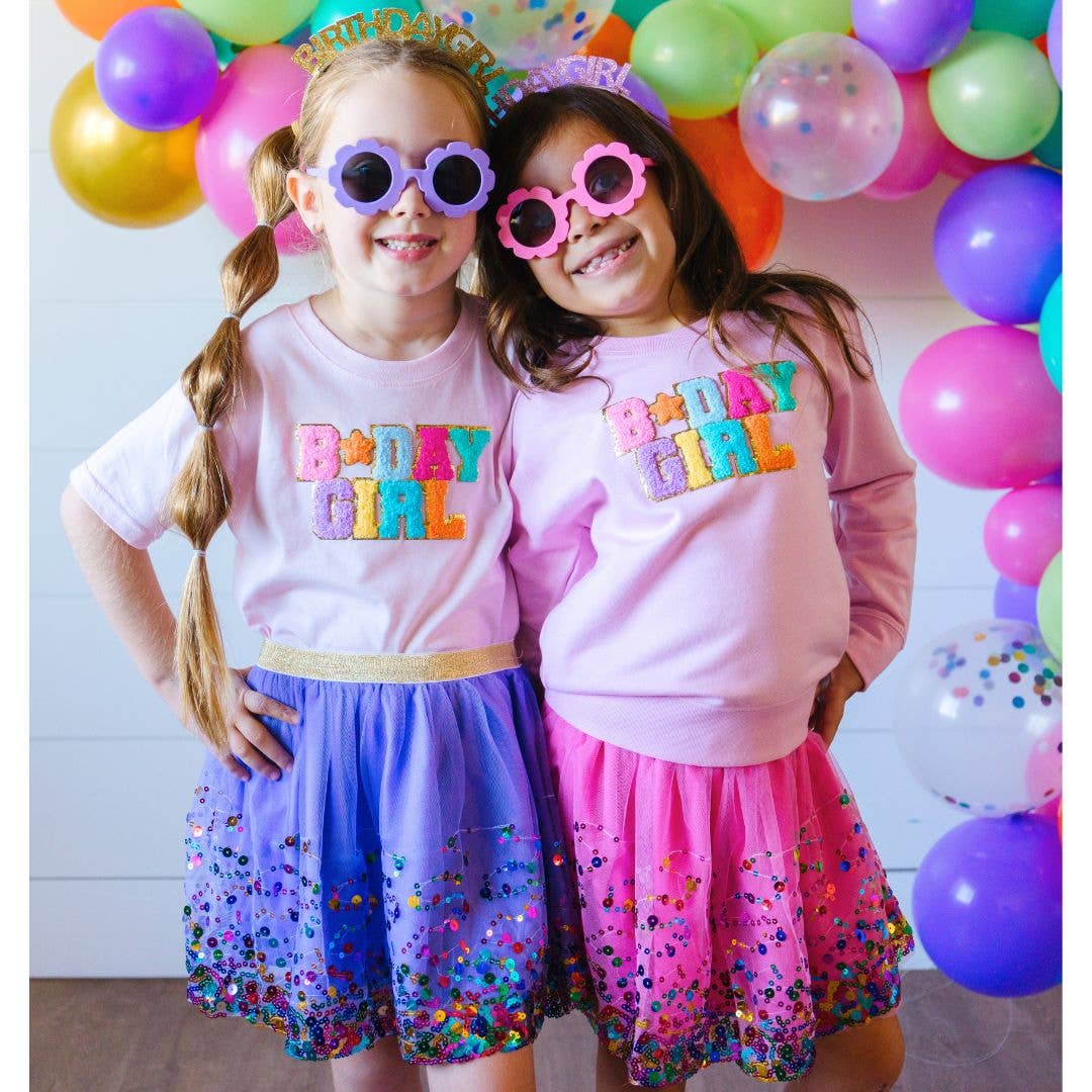 Lavender Confetti Tutu - Dress Up Skirt - Kids Tutu: 2-4Y - Image 4