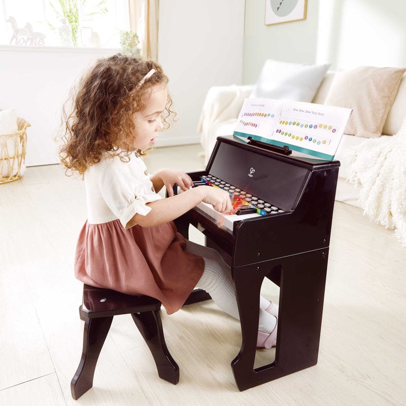 Learn with Lights Black Piano w/ Stool - Image 5