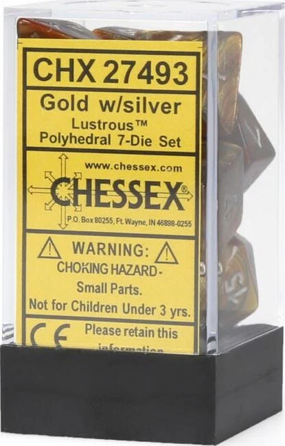 Lustrous® Polyhedral Gold/silver 7-Die Set - Image 2