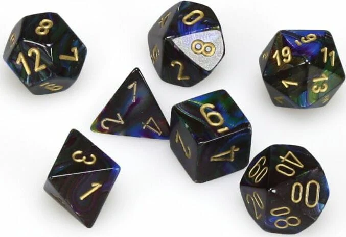 Lustrous® Polyhedral Shadow/gold 7-Die Set - Image 3
