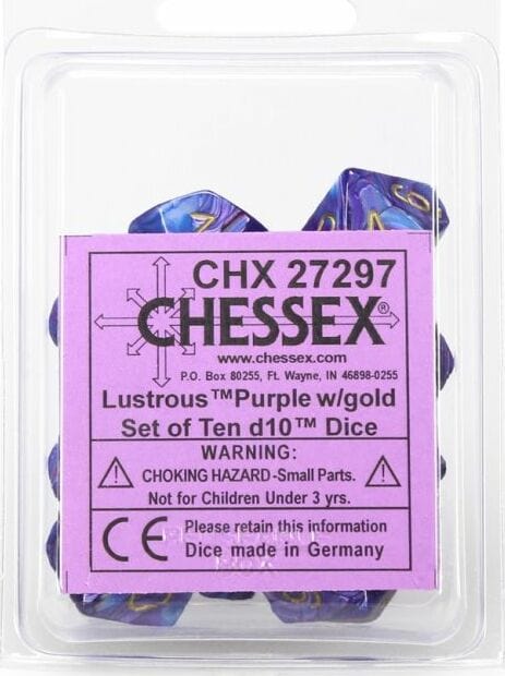Lustrous Purple Gold d10 set - Image 2