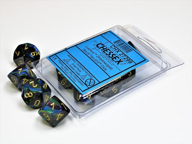 Lustrous Shadow Gold d10 set - Image 2